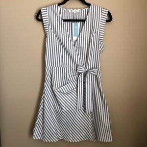 Striped Sleeveless Mini Dress